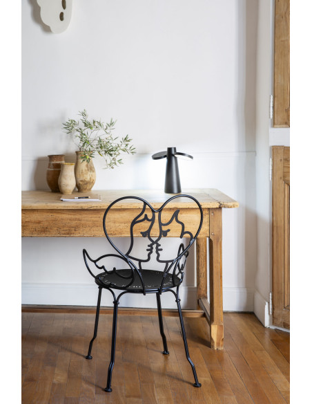 Romantická kovová židle Ange | FERMOB 4
