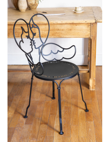 Romantická kovová židle Ange | FERMOB 6