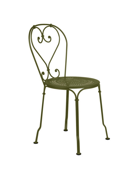 Zahradní kovová židle 1900 | FERMOB pesto