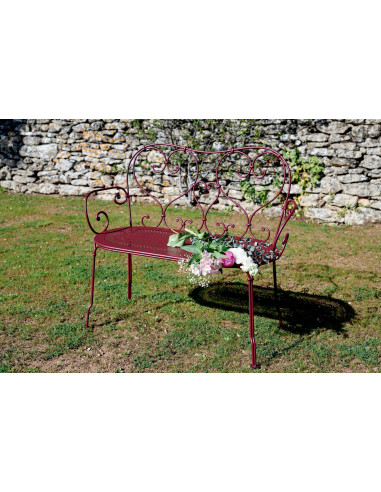 Zahradní kovová lavička 1900 | FERMOB 2