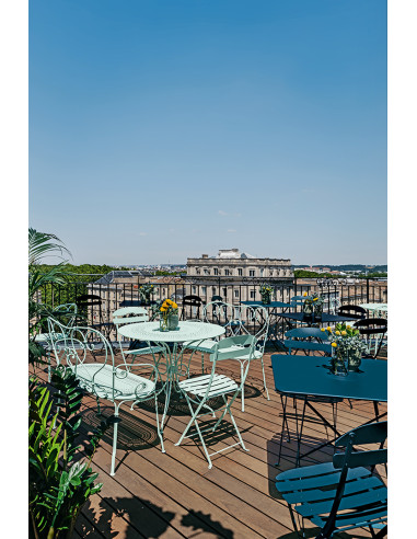 Zahradní kovová lavička 1900 | FERMOB 4