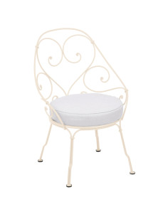 Zahradní křeslo Cabriolet se sedákem 1900| FERMOB latté beige - off whitte