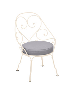 Zahradní křeslo Cabriolet se sedákem 1900| FERMOB latté beige - off whitte 2