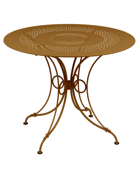 1900 zahradní jídelní stůl Ø96 | FERMOB gingerbread