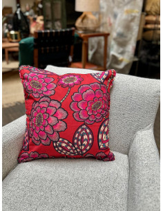 Dekorativní povlak polštáře 45x45 Aline rouge | THEVENON 2