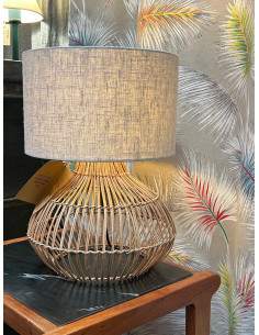 Stolní lampa KALAHARI S, stínítko světle šedé | GOOD&MOJO-1 2