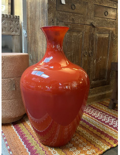 Váza Issea z recyklovaného skla, 65cm, korálová červená | CÔTÉ TABLE - 2 2