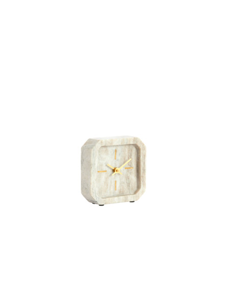 Grey marble table clock 13x13 | LIGHT & LIVING - 8