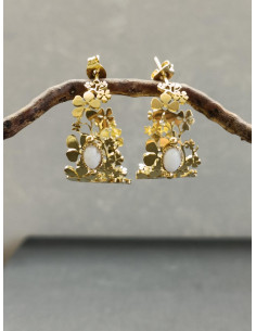 Náušnice kroužky s perletí | PIOU PIOU