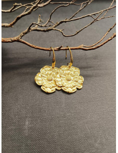 copy of Náušnice s perleťovým květem a ptáčkem | PIOU PIOU - 1