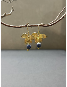 Náušnice květy s lapisem | PIOU PIOU