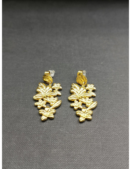 copy of Náušnice s perleťovým květem a ptáčkem | PIOU PIOU - 1