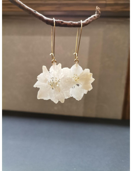 copy of Náušnice s perleťovým květem a ptáčkem | PIOU PIOU - 1