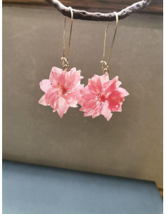 copy of Náušnice s perleťovým květem a ptáčkem | PIOU PIOU - 1