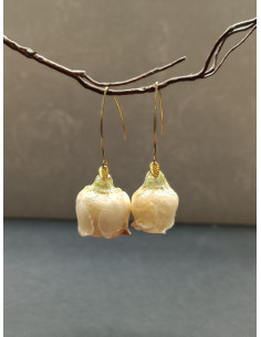 copy of Náušnice s perleťovým květem a ptáčkem | PIOU PIOU - 1