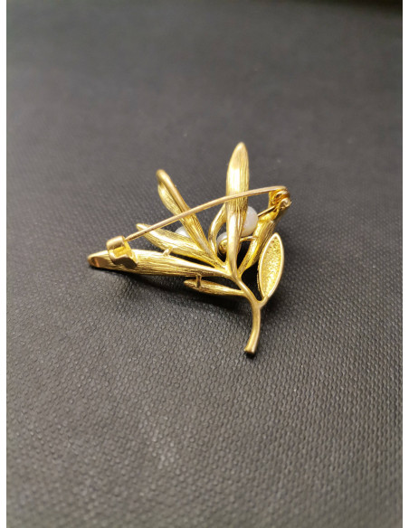 Brož ve tvaru větvičky s perleťovými květy | PIOU PIOU