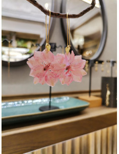 copy of Náušnice s perleťovým květem a ptáčkem | PIOU PIOU - 1 2