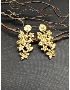 copy of Náušnice s perleťovým květem a ptáčkem | PIOU PIOU - 1 2