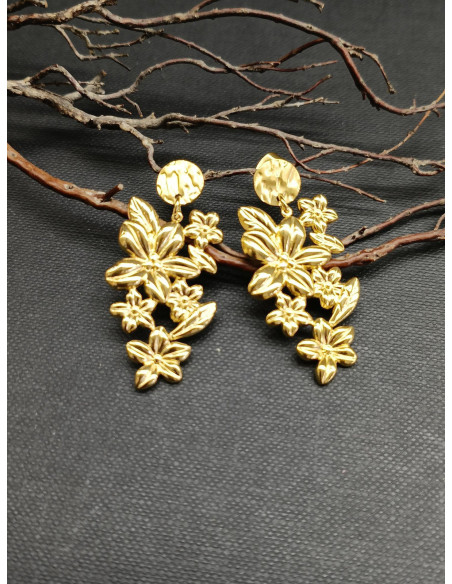 copy of Náušnice s perleťovým květem a ptáčkem | PIOU PIOU - 2