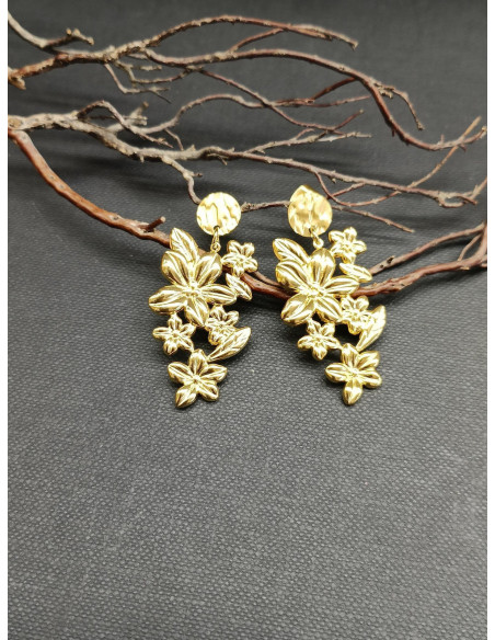 copy of Náušnice s perleťovým květem a ptáčkem | PIOU PIOU - 3