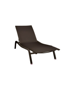 Garden aluminium deckchair Alizé XS with weave| FERMOB - 8