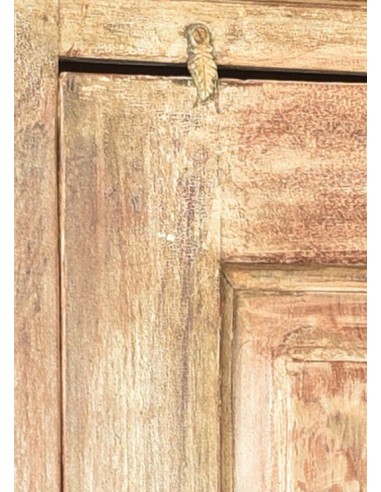 Dřevěná skříň v přírodním odstínu s patinou | dovoz Indie-5