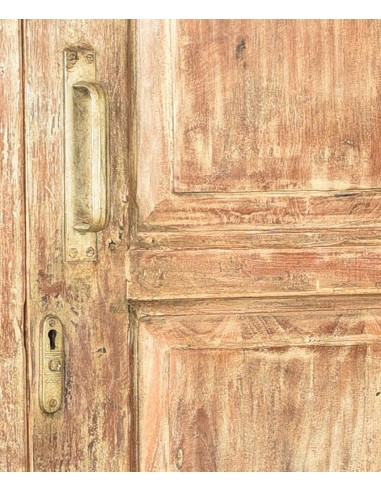 Dřevěná skříň v přírodním odstínu s patinou | dovoz Indie-6