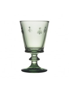 Barevná sklenice na víno Včela, zelená | LA ROCHÈRE-1