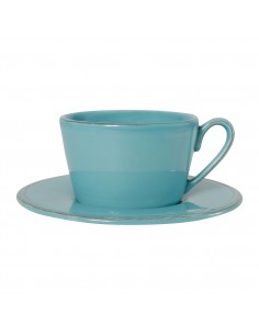 Constance Turquiose Cup and Saucer | TABLE OF CONTENTS - 1
