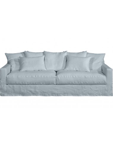 Biarritz linen sofa in white, width 240 cm, cover New Lin | HOME SPIRIT - 5