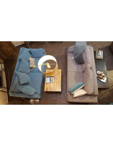 Biarritz linen sofa in white, width 240 cm, cover New Lin | HOME SPIRIT - 7